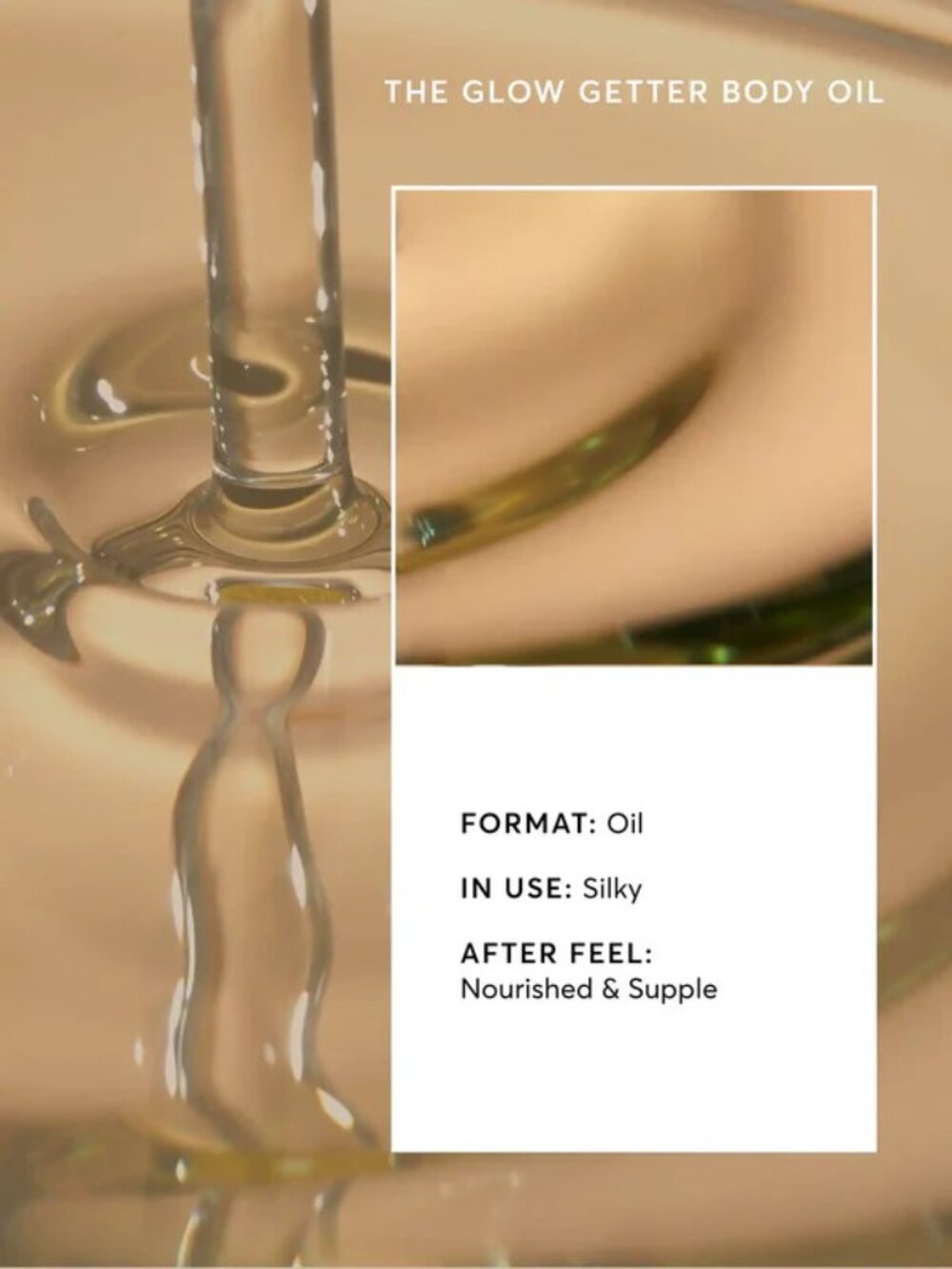 𝗡𝗔𝗧𝗨𝗥𝗜𝗨𝗠 𝐓𝐡𝐞 𝐆𝐥𝐨𝐰 𝐆𝐞𝐭𝐭𝐞𝐫 𝐁𝐨𝐝𝐲 𝐎𝐢𝐥 3.4 fl oz/100 ml🟡 - Picture 6 of 16